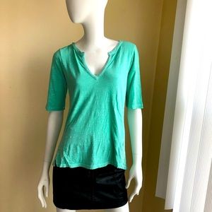 LUCKY BRAND Calistoga Crochet Back Tee